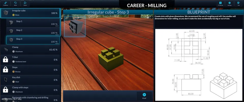 Milling Machine Simulator — screenshot 1