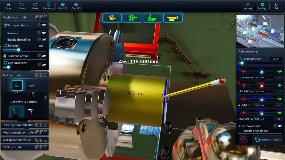 Lathe Machine Simulator — screenshot 1