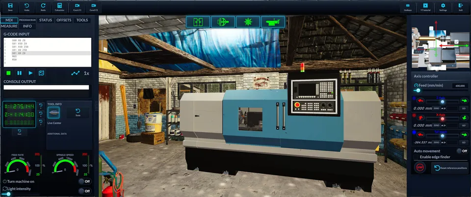 CNC Lathe Machine — screenshot 1